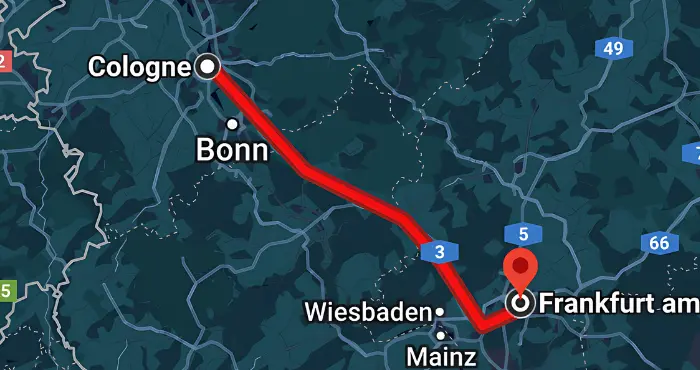 cologne to frankfurt rail route
