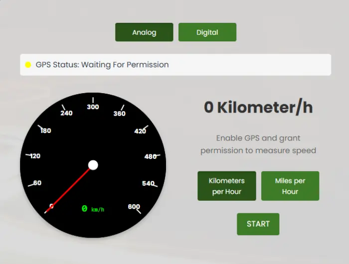 Train Speedometer Test Online