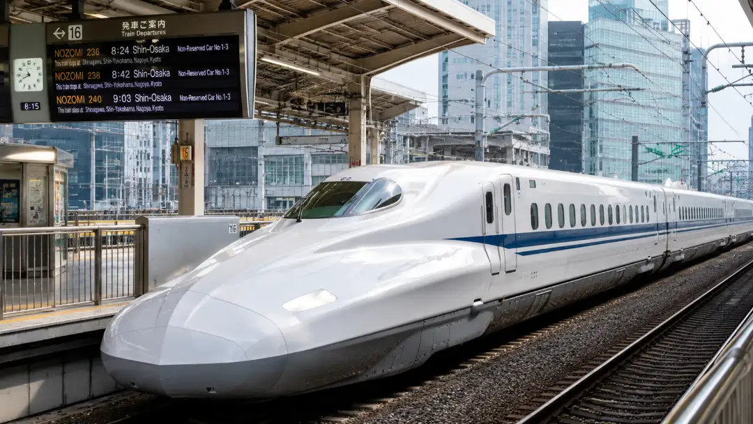 Fastest Train Japan Shinkansen connecting Tokyo, Nagoya, Kyoto and Osaka routes